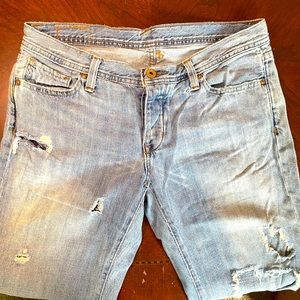 Ralph Lauren Vintage No67 Distressed Jeans Rigid Whitney Super flare size 8